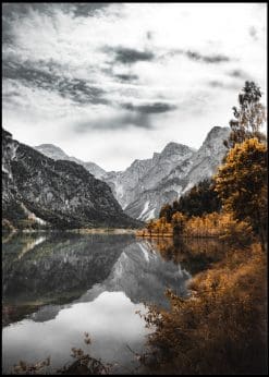 Mountain Lake In Autumn