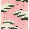 Japanese Pink Sky Illustration