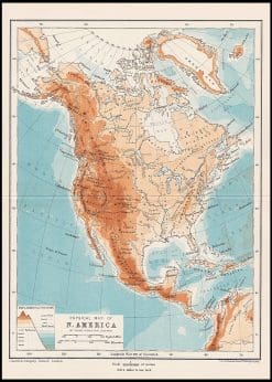 Antique Map of North America