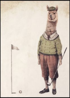 Golfing Llamas by Mike Koubou