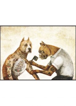 Tattooed Dogs by Mike Koubou